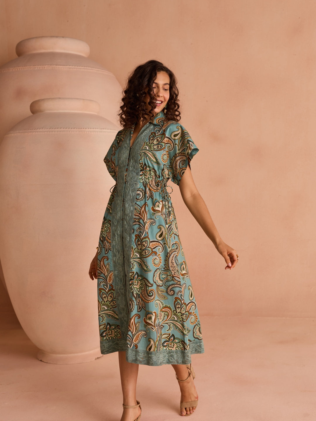 Lina Printed Midi