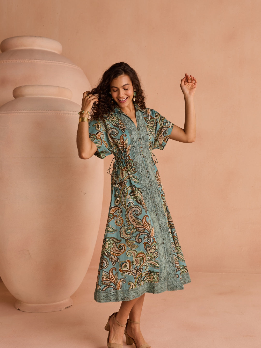 Lina Printed Midi