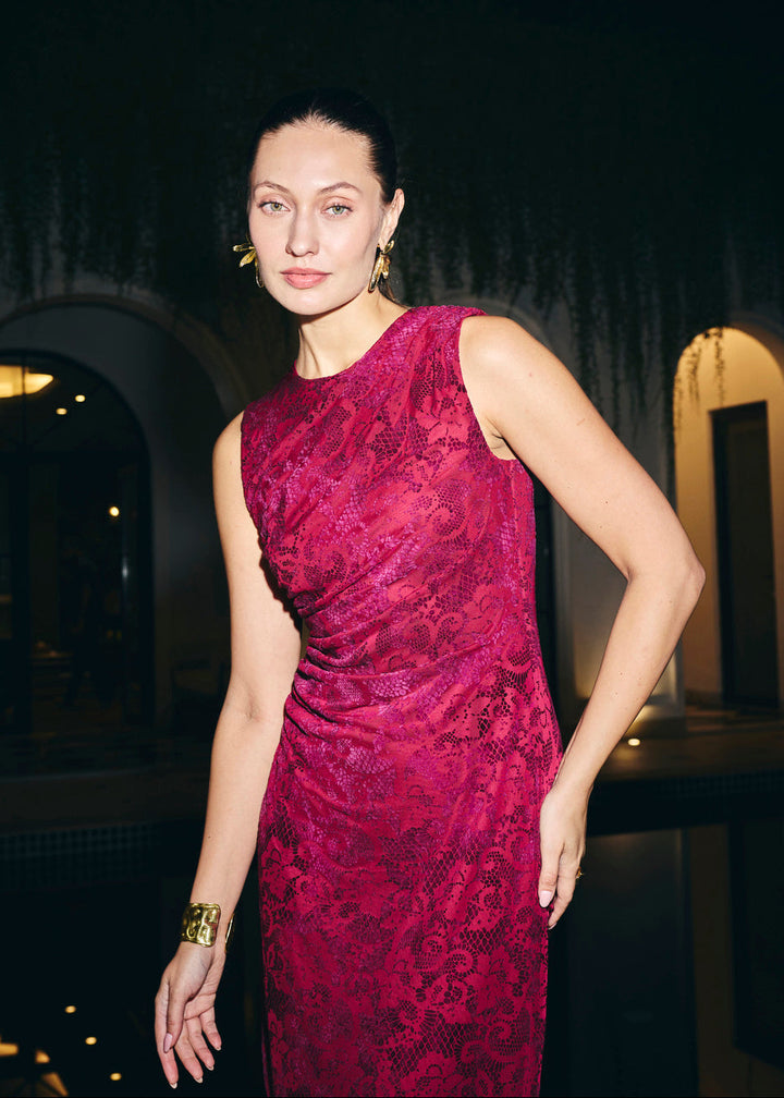 Tushita Mehta in our Monica mesh dress