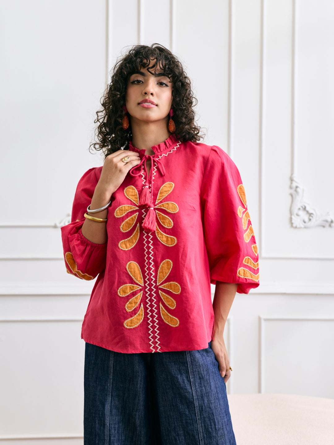 Margot Applique Top