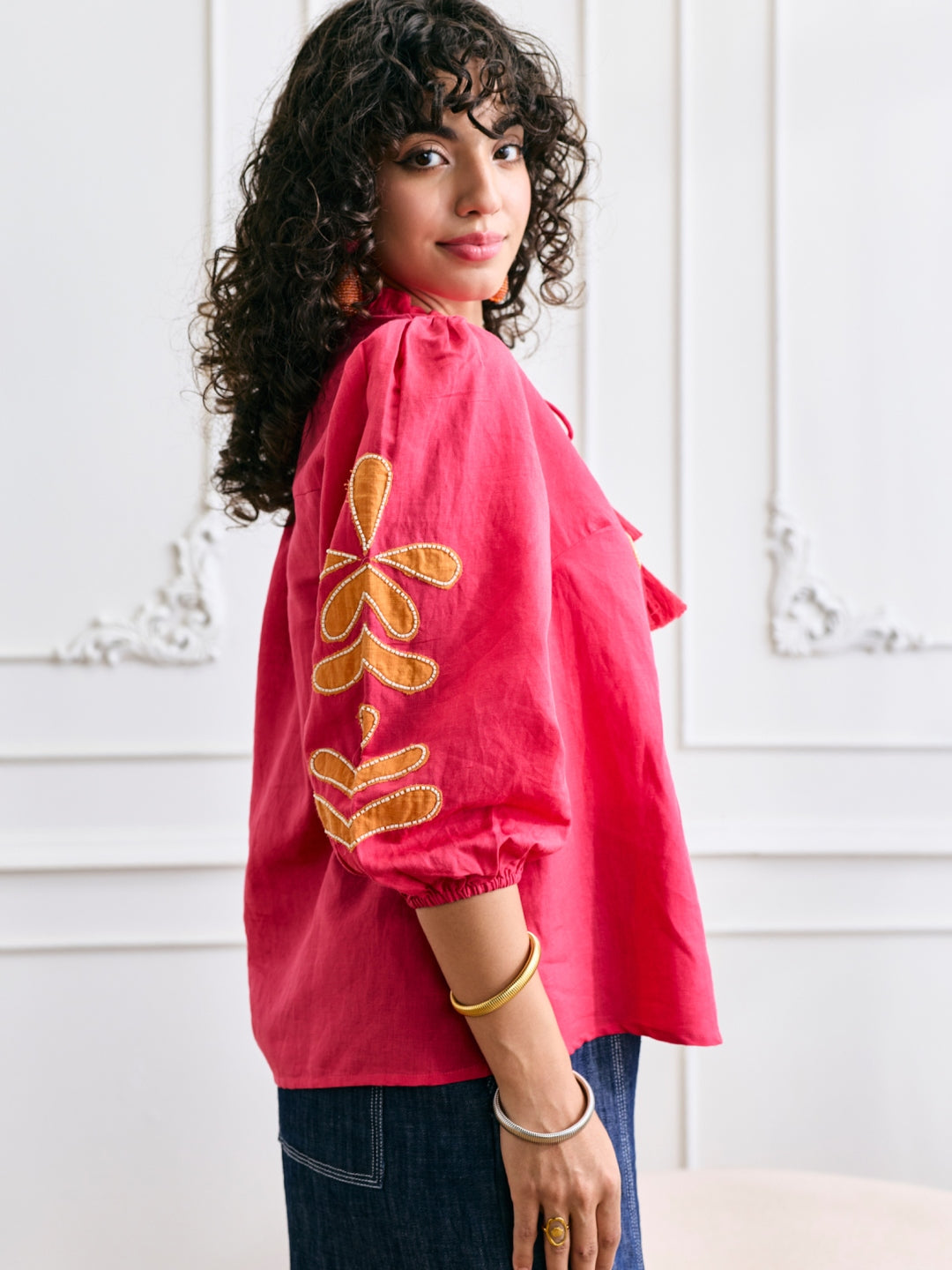 Margot Applique Top