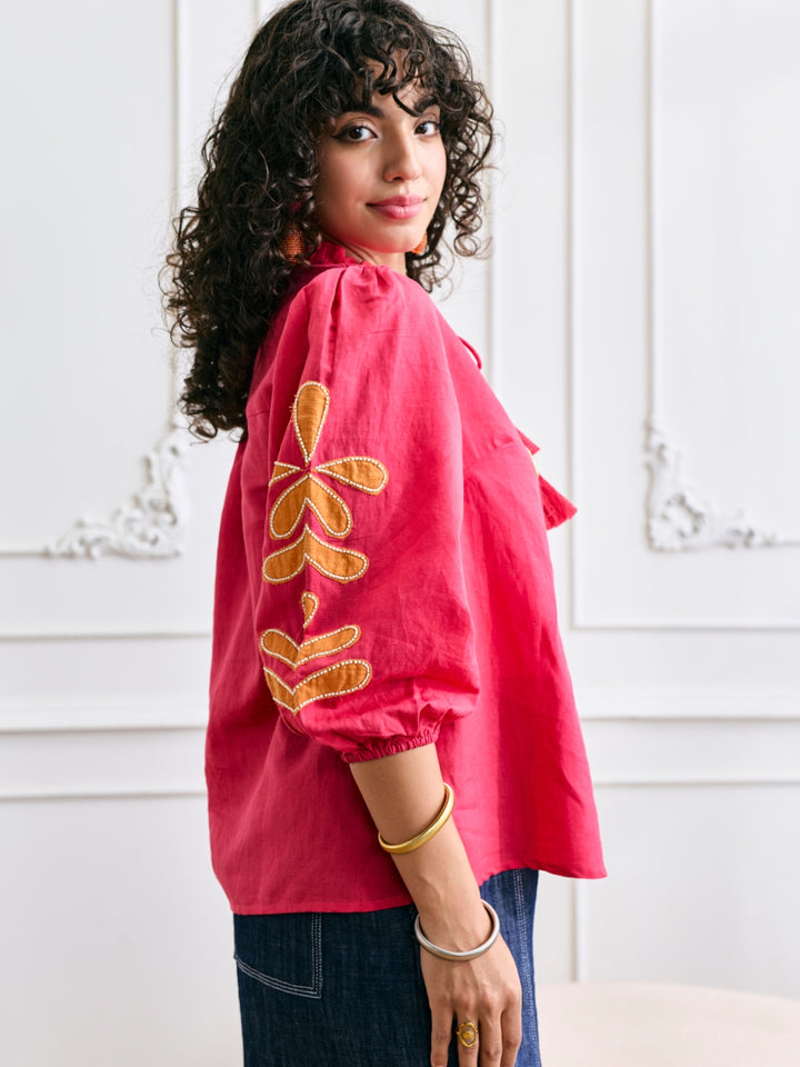 Margot Applique Top