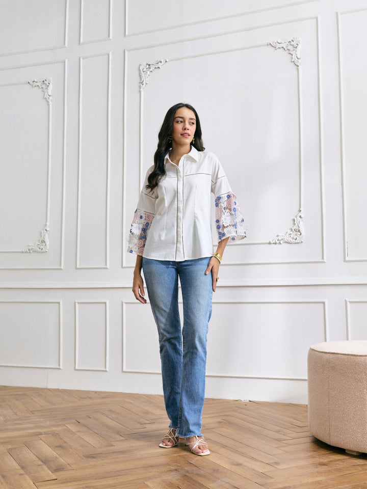 Cher 3D Embroidered Shirt