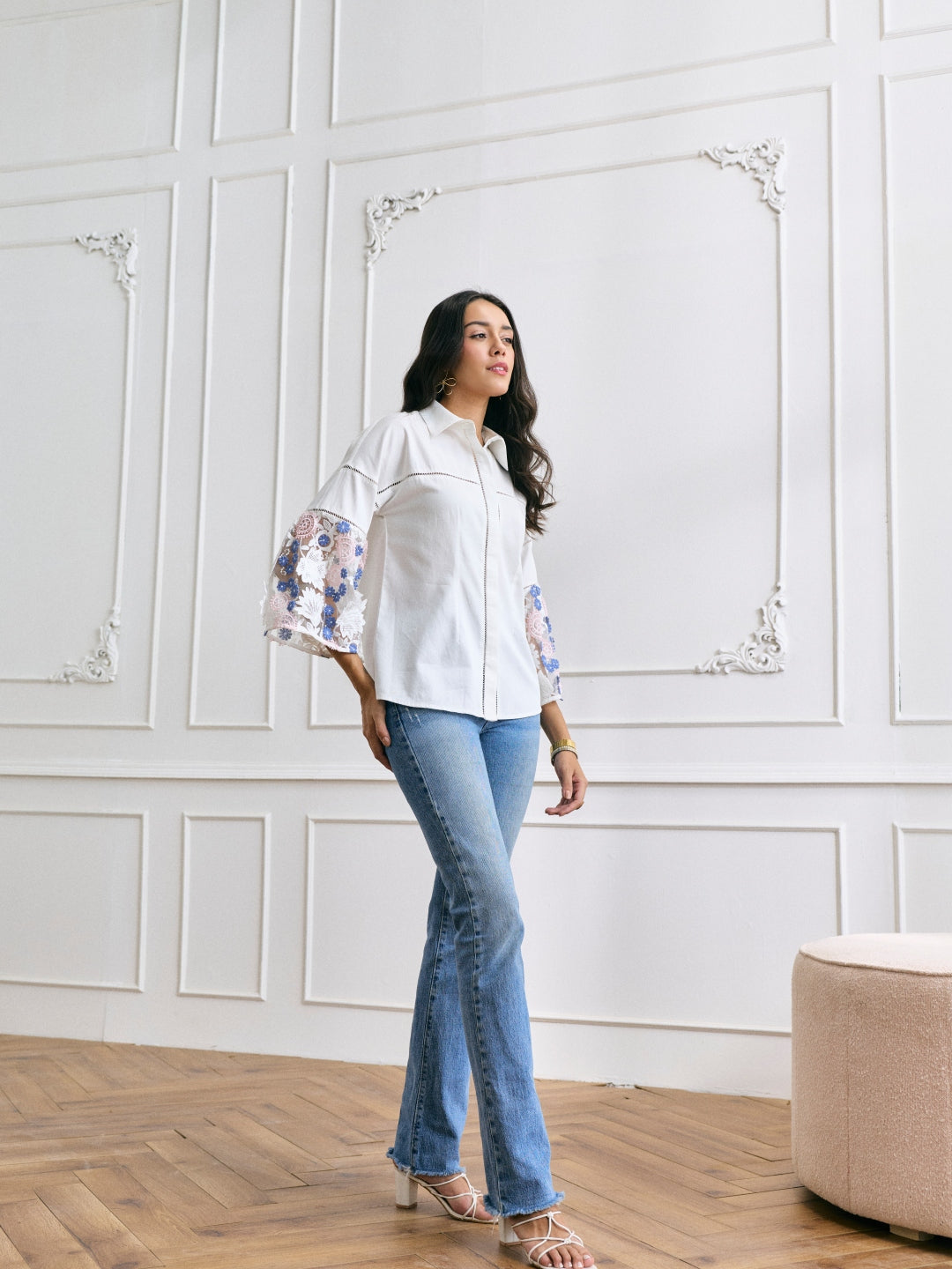 Cher 3D Embroidered Shirt