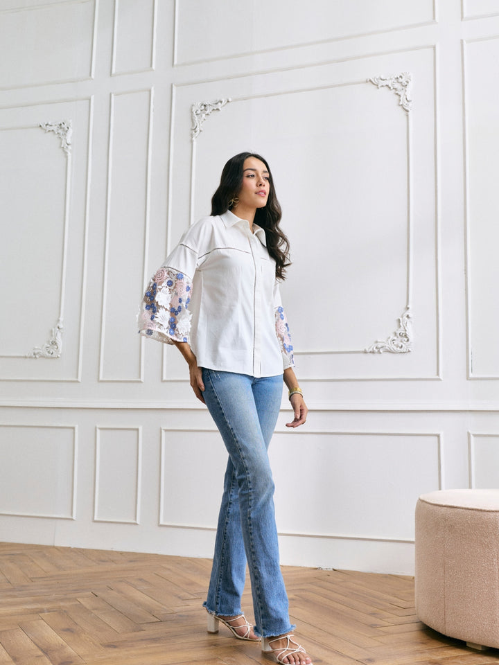 Cher 3D Embroidered Shirt