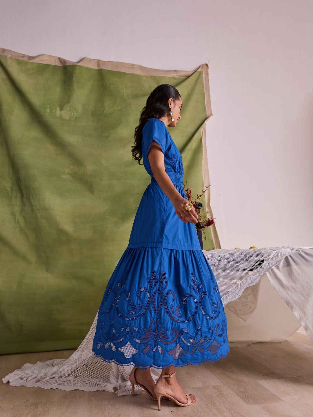 Ava Cutwork Dress
