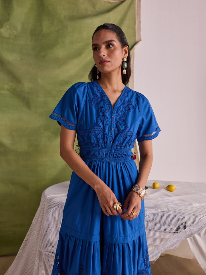 Ava Cutwork Dress