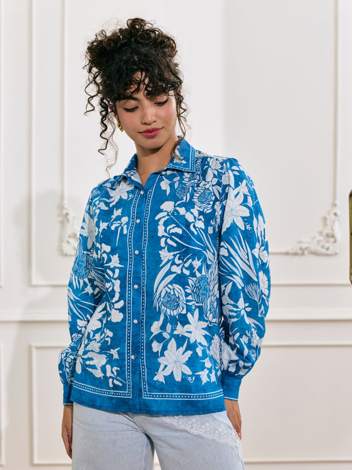 Stephanie Printed Blouse