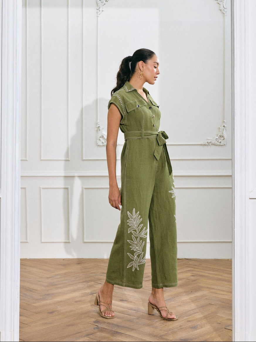 Amber 100% Linen Jumpsuit