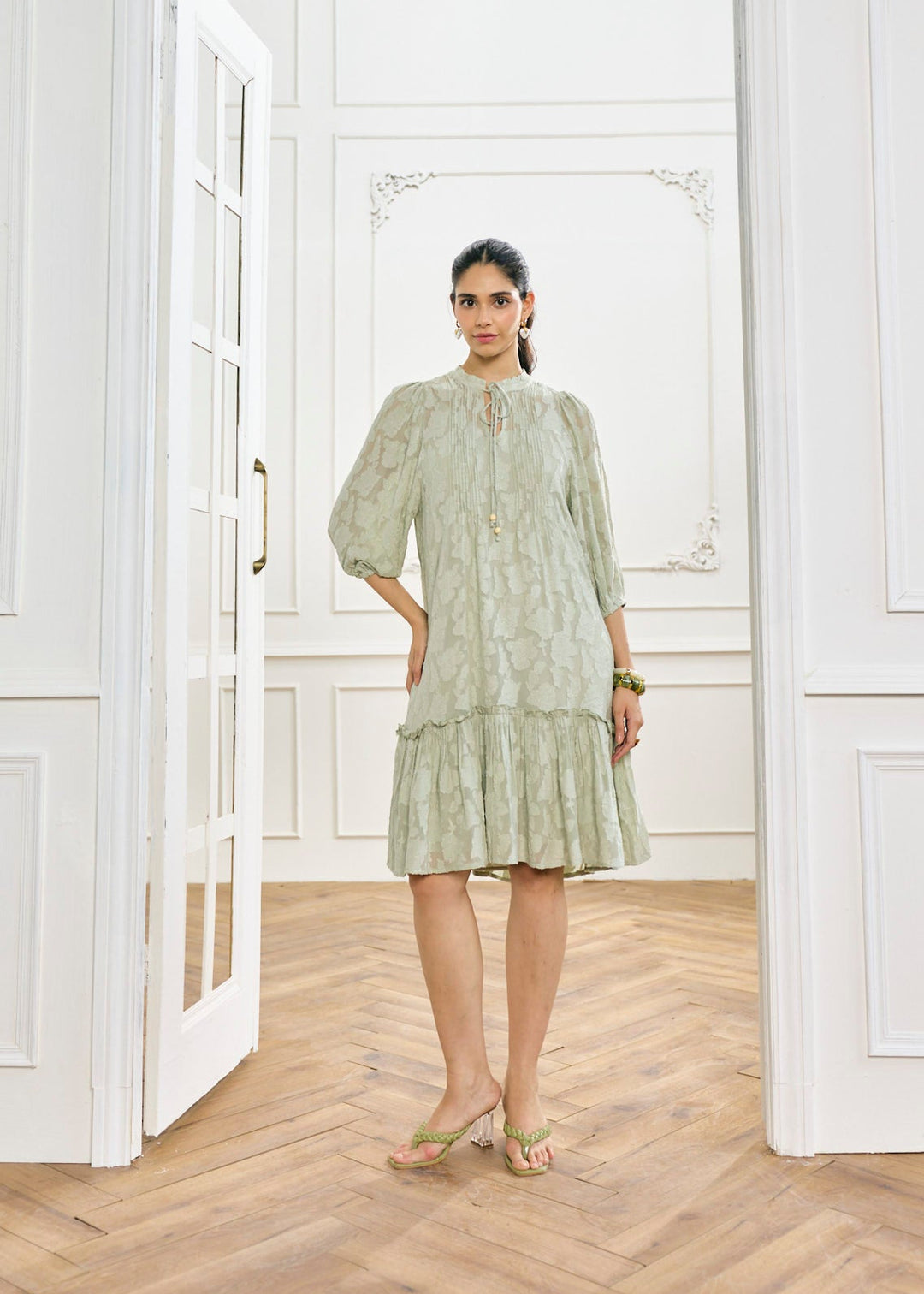 Nia Jacquard Dress