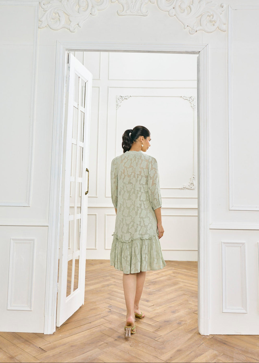 Nia Jacquard Dress