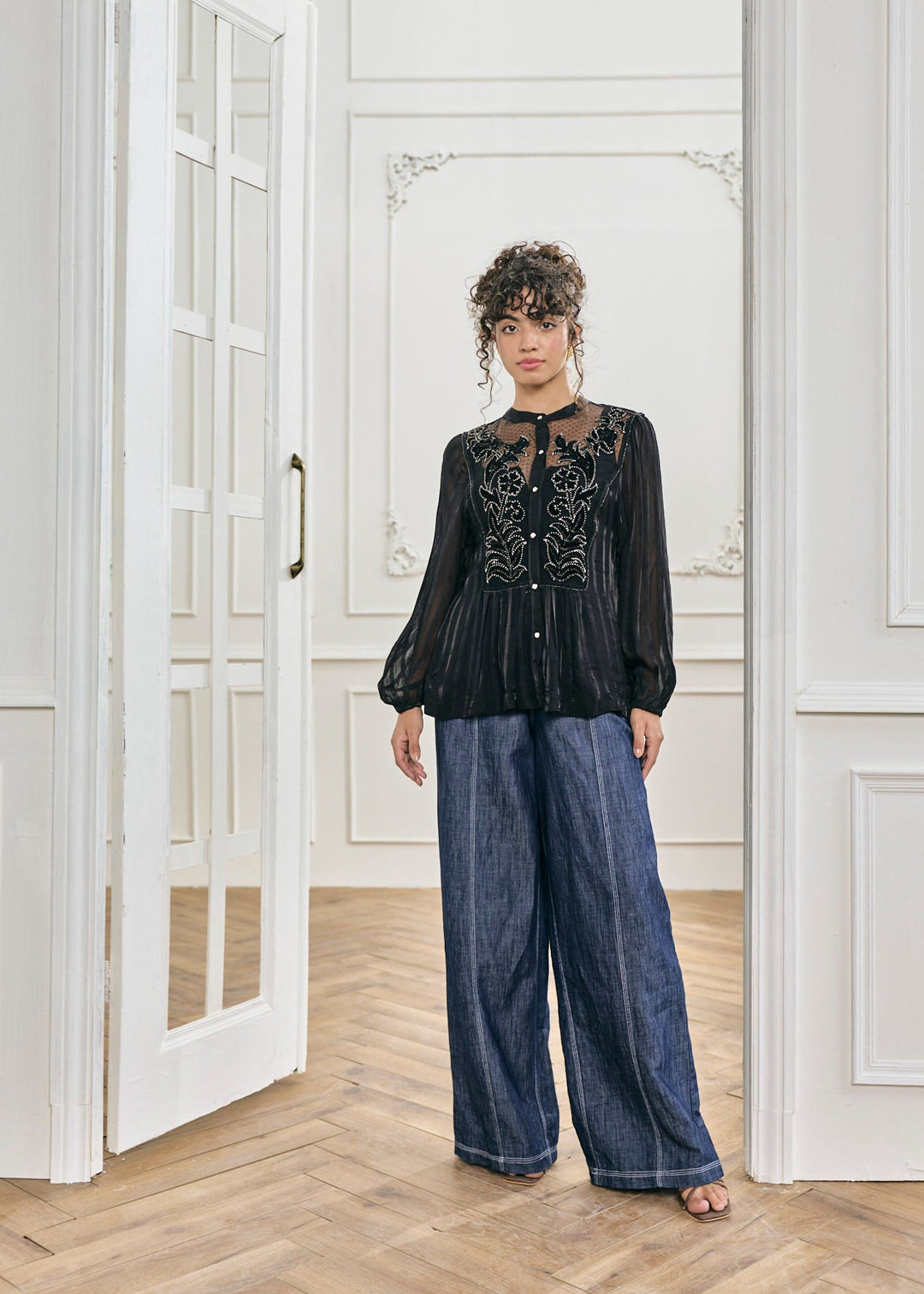 Amara Embroidered Top