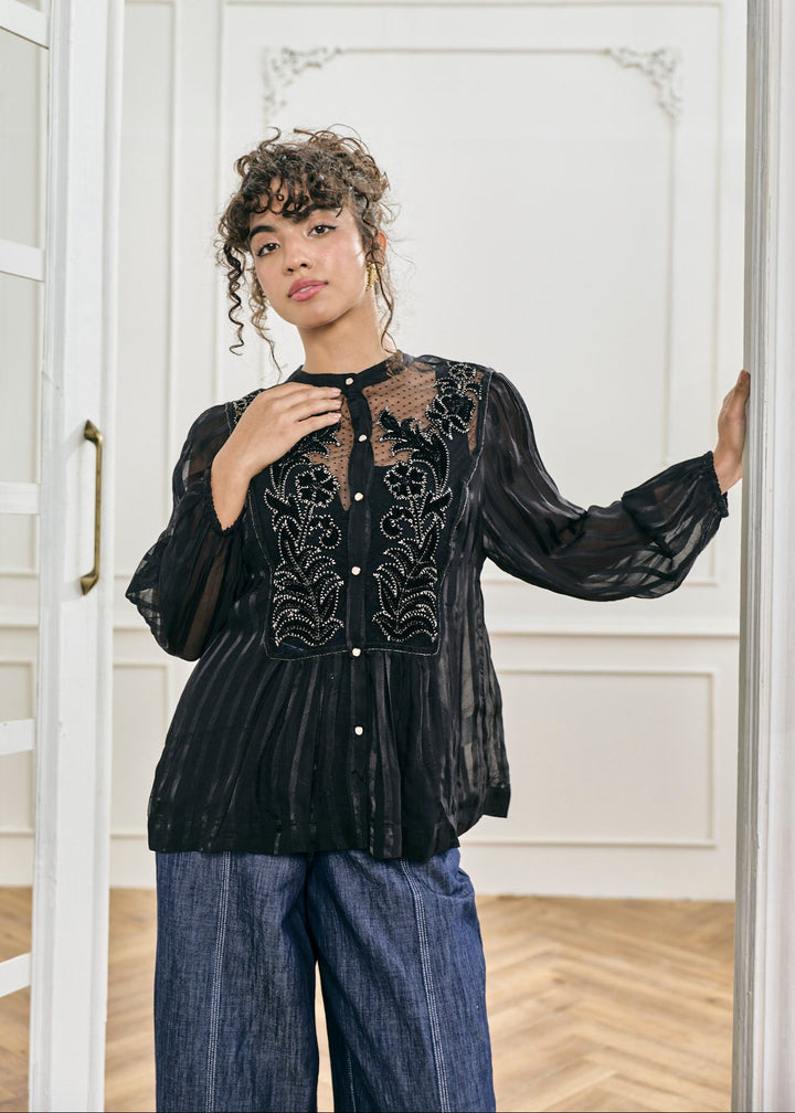 Amara Embroidered Top