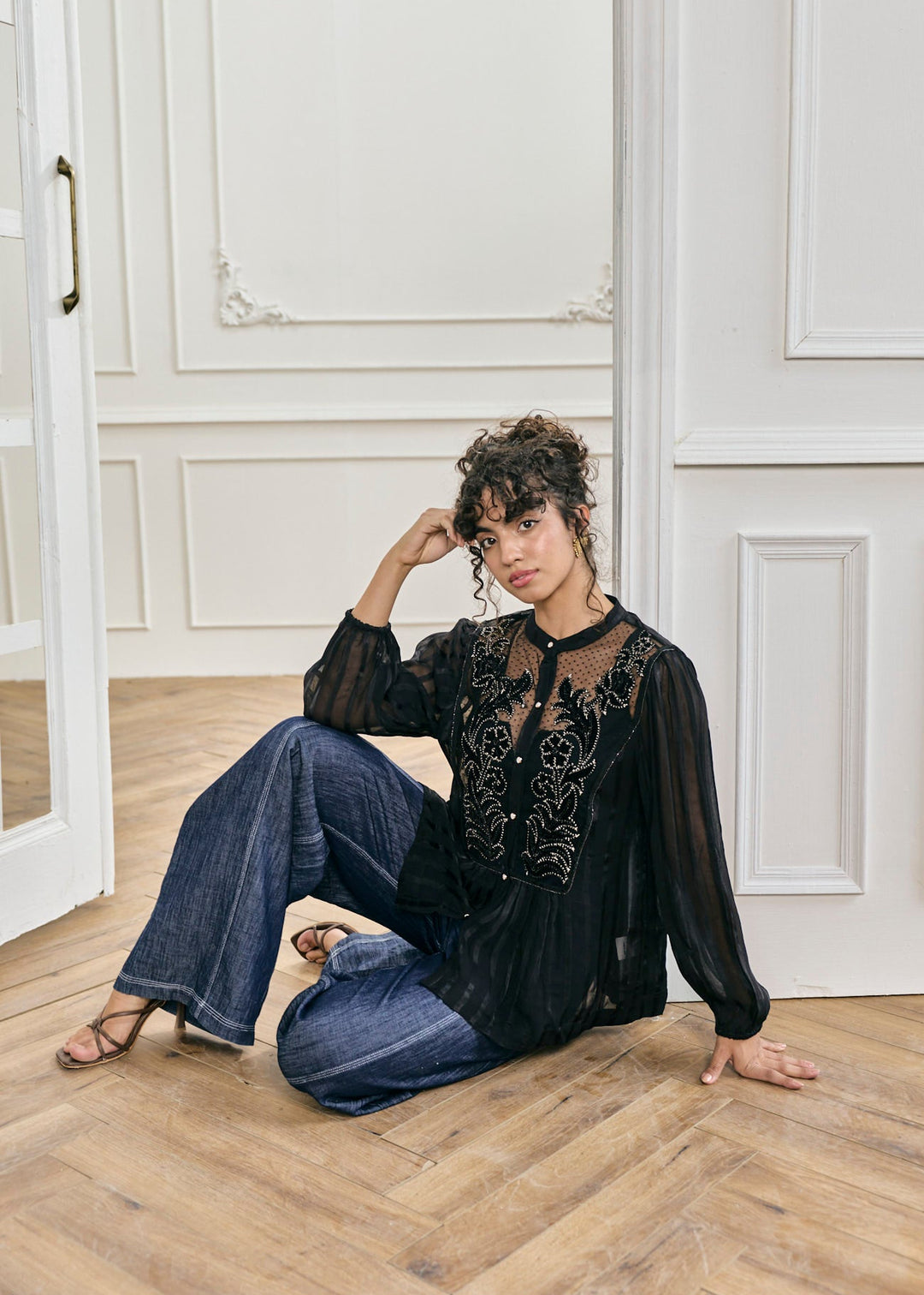 Amara Embroidered Top