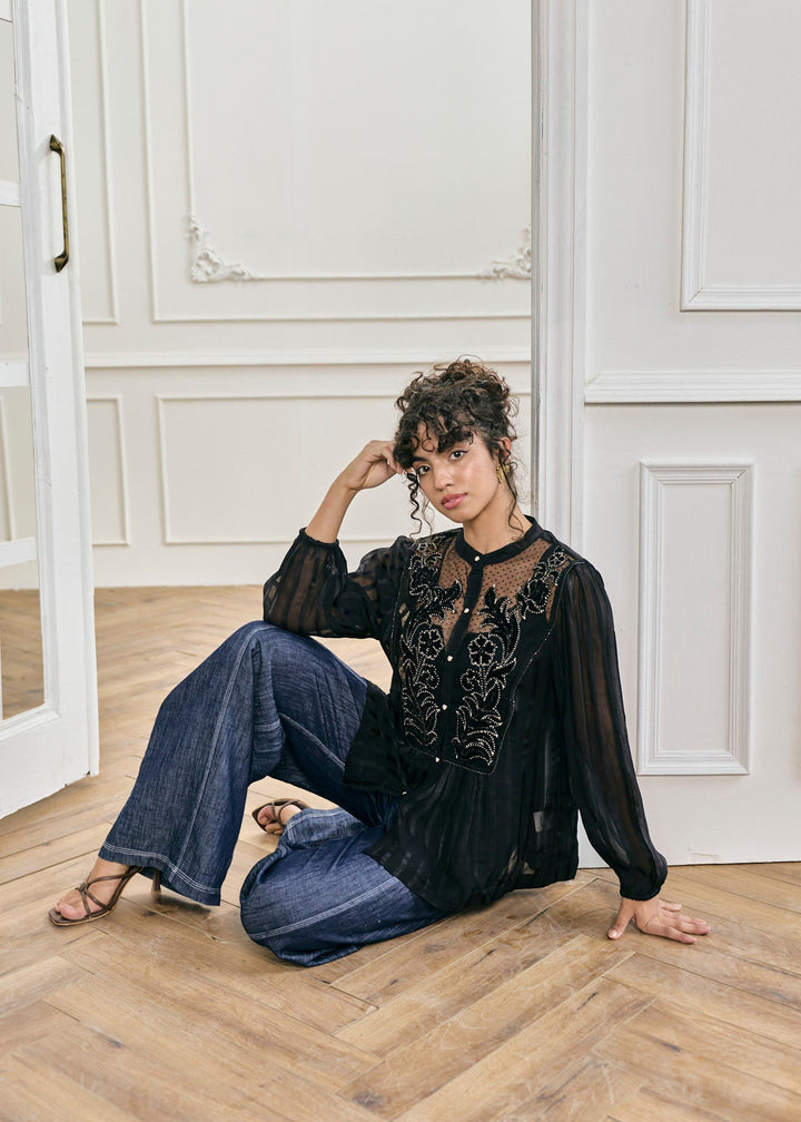 Amara Embroidered Top