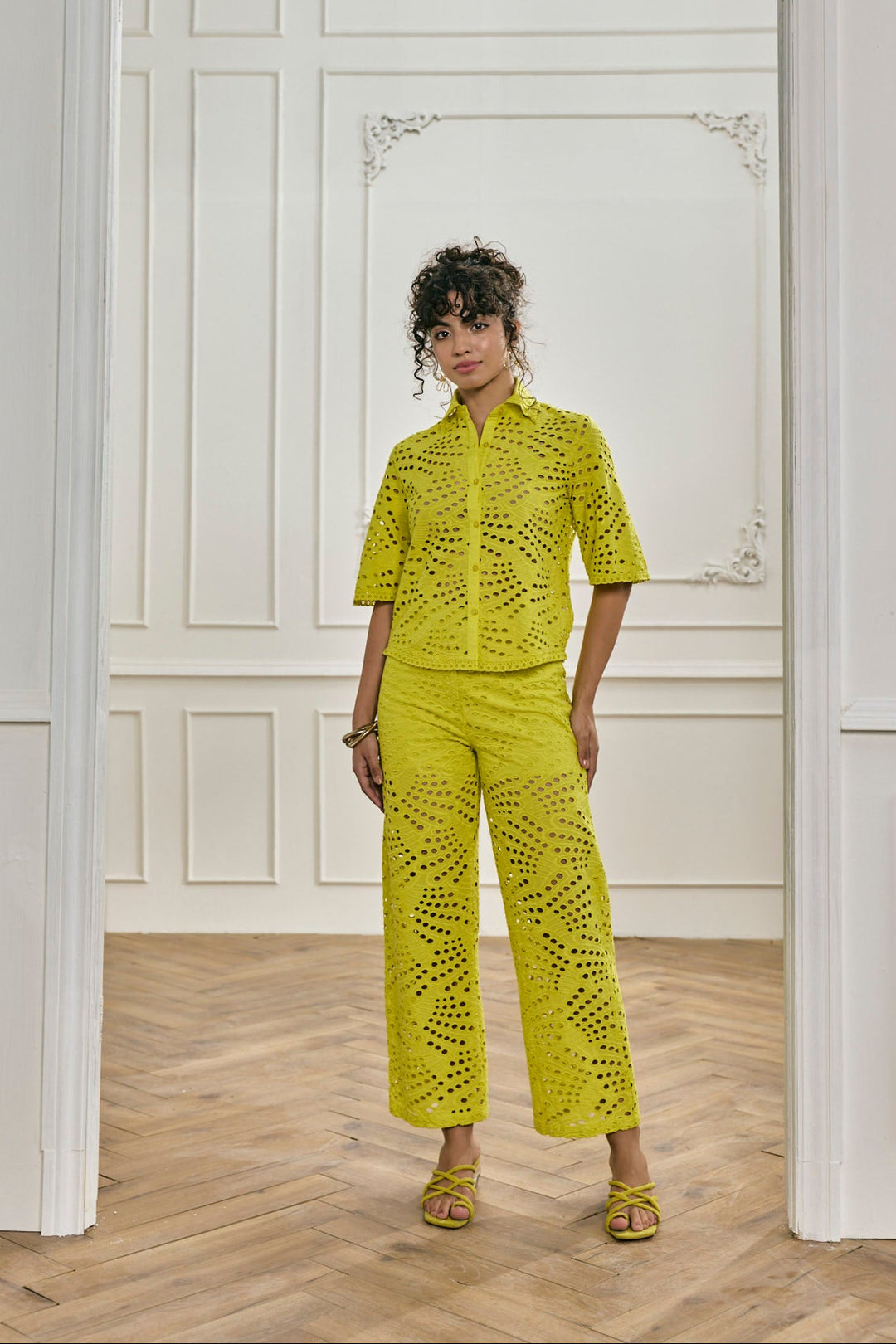 Layla Schiffli Pants