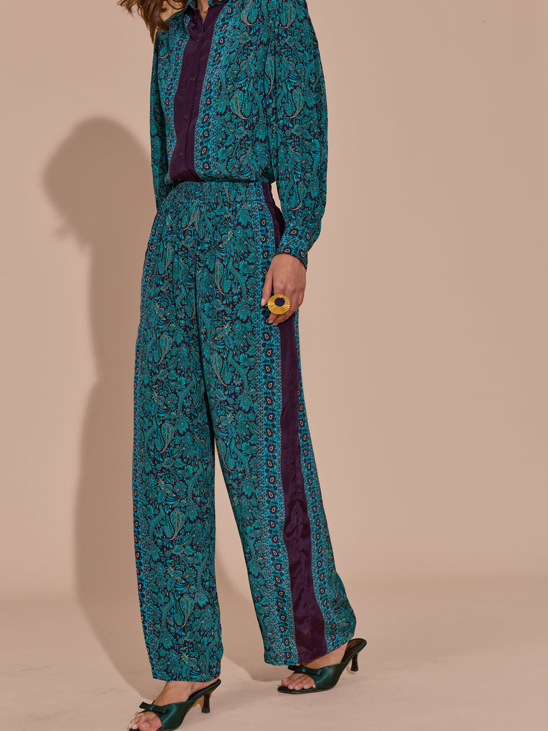Lisa Mulberry Printed Pants