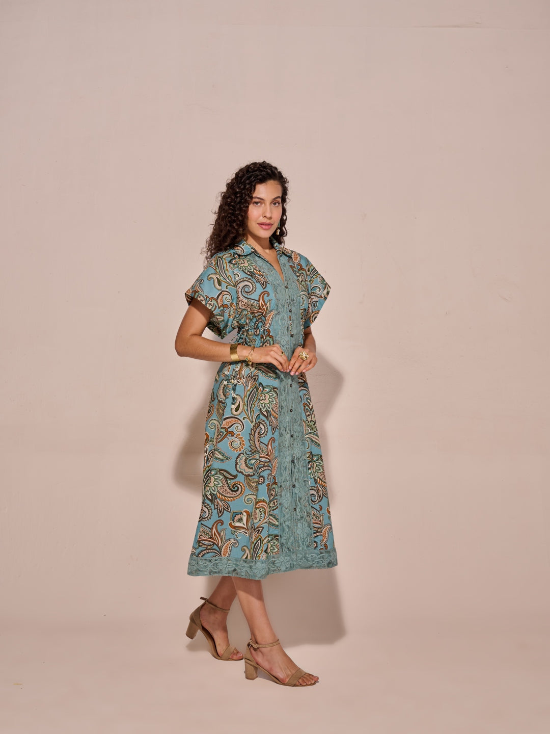 Lina Printed Midi