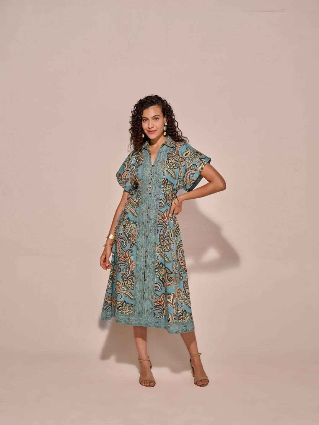 Lina Printed Midi