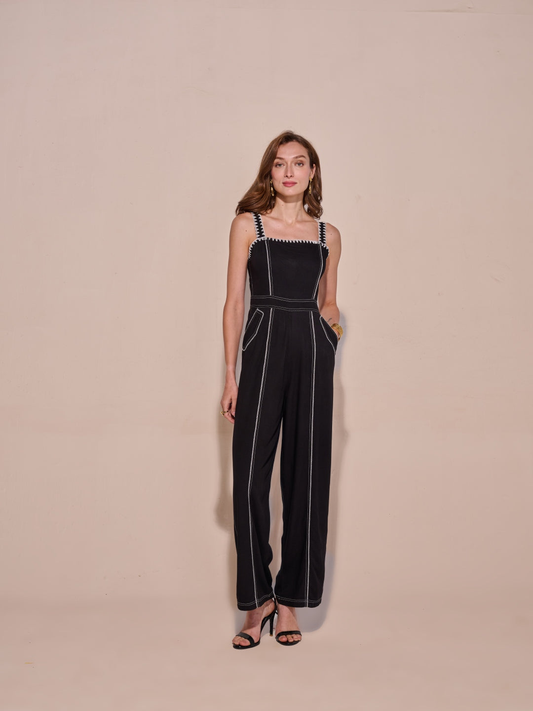 Isla Black Jumpsuit