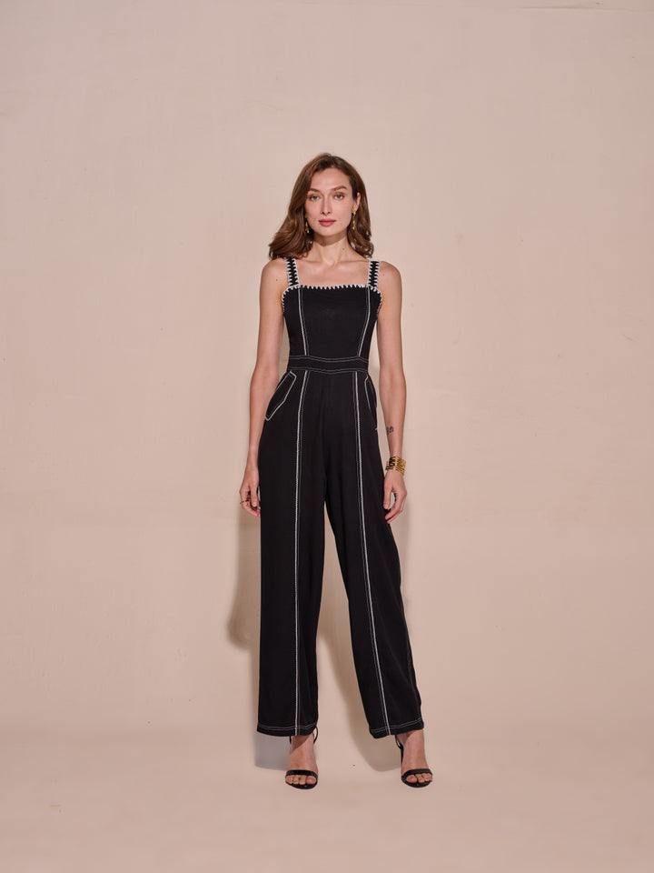 Isla Black Jumpsuit