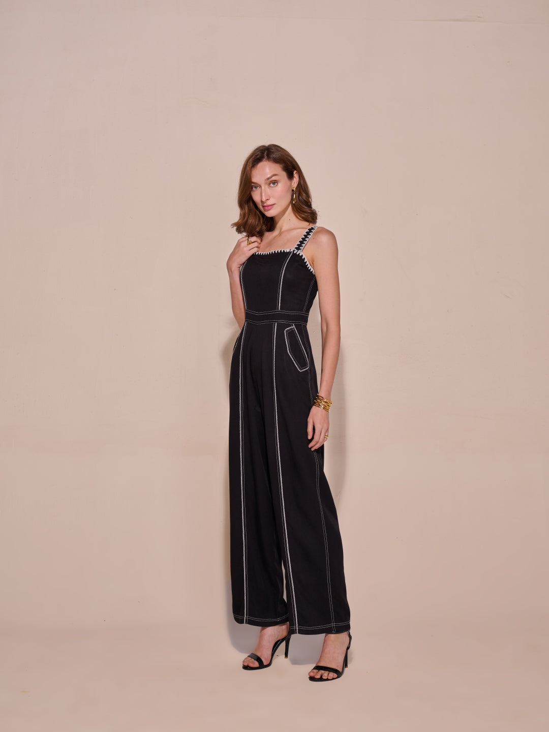 Isla Black Jumpsuit