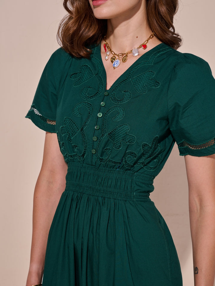 Ava Cutwork Dress