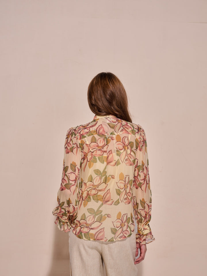 Kiara Ruffle Chiffon Top