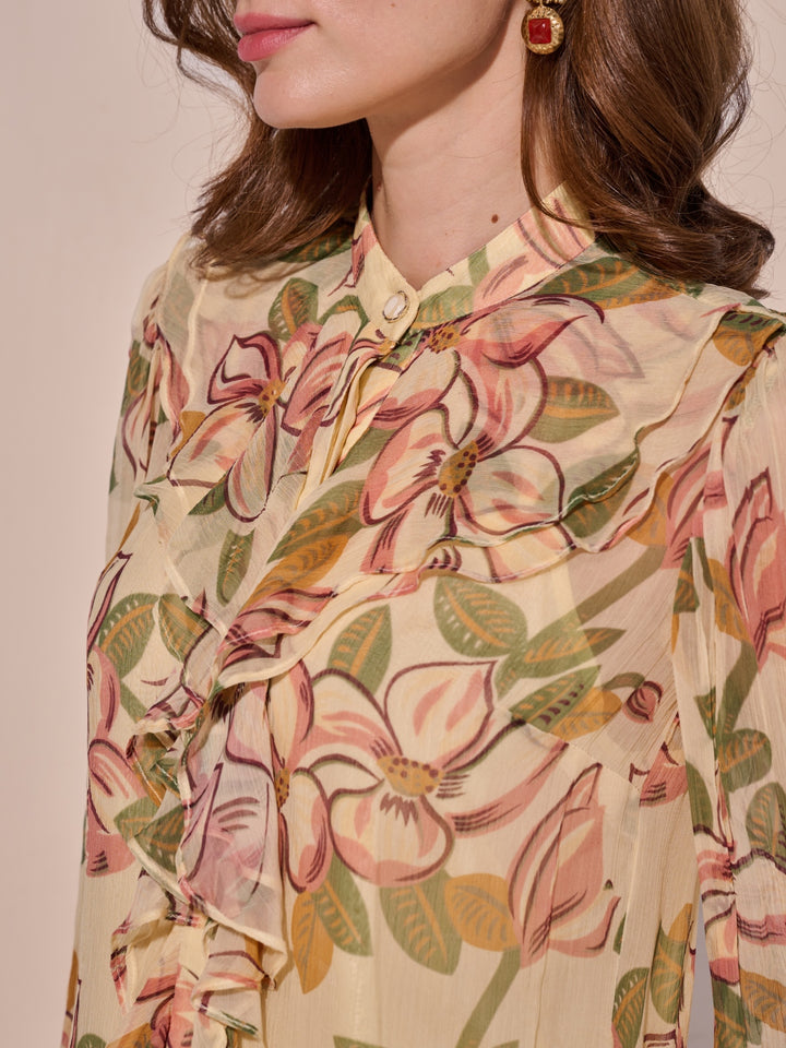 Kiara Ruffle Chiffon Top