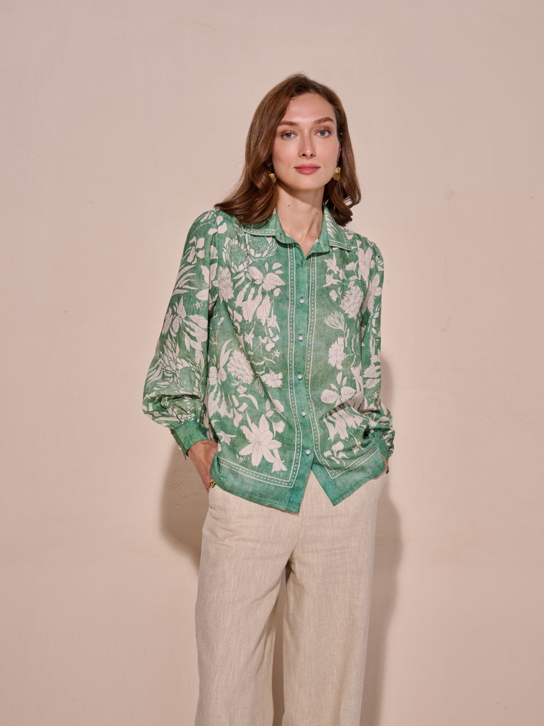Stephanie Printed Blouse