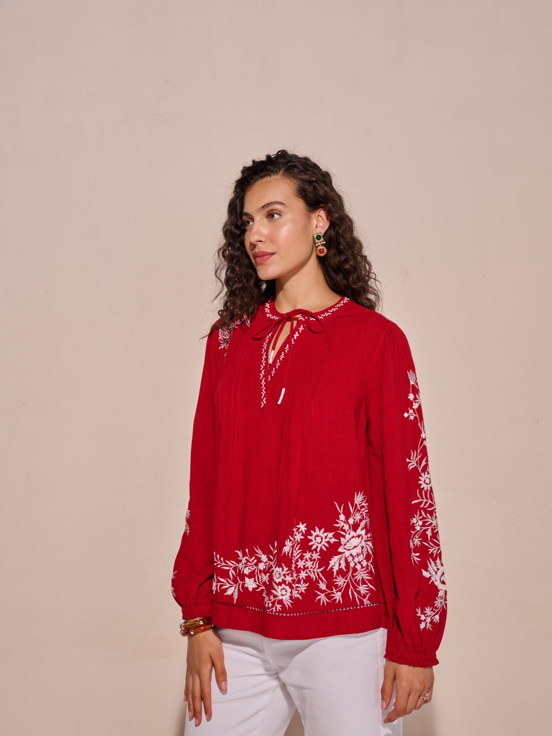 Julianne Embroidered Top