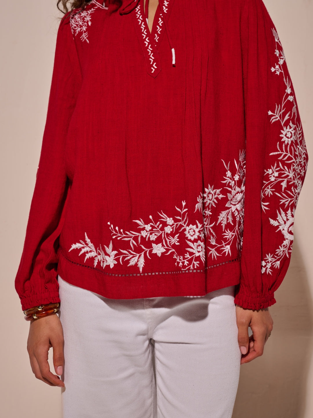 Julianne Embroidered Top