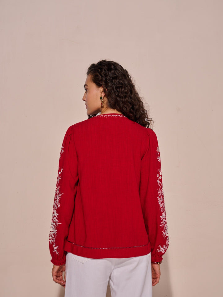 Julianne Embroidered Top