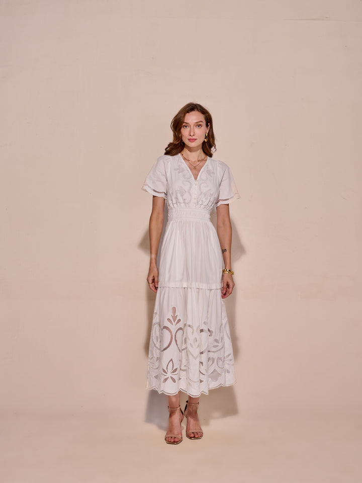 Ava Cutwork Dress