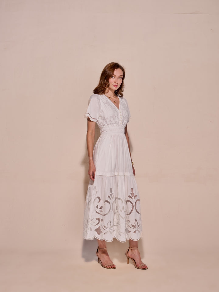 Ava Cutwork Dress