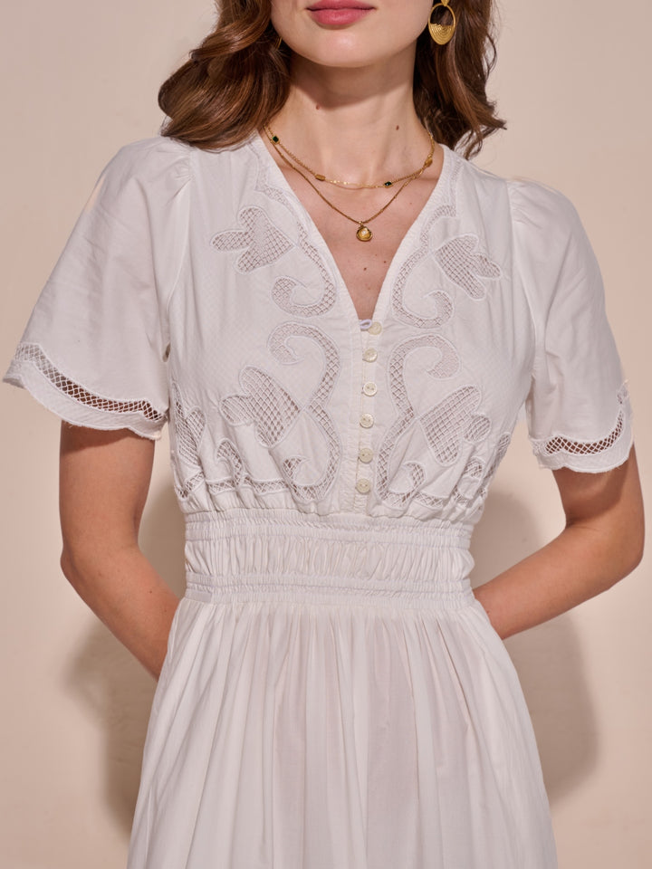 Ava Cutwork Dress