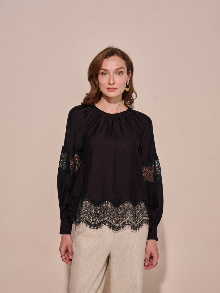 Amber Lace Top