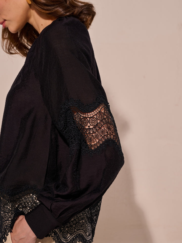Amber Lace Top