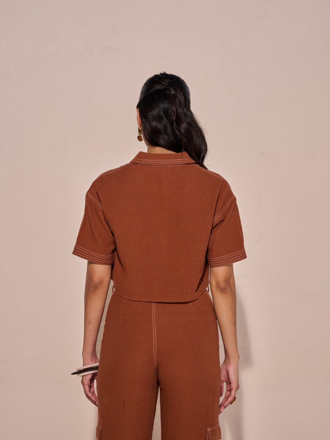 Elle Cropped Shirt