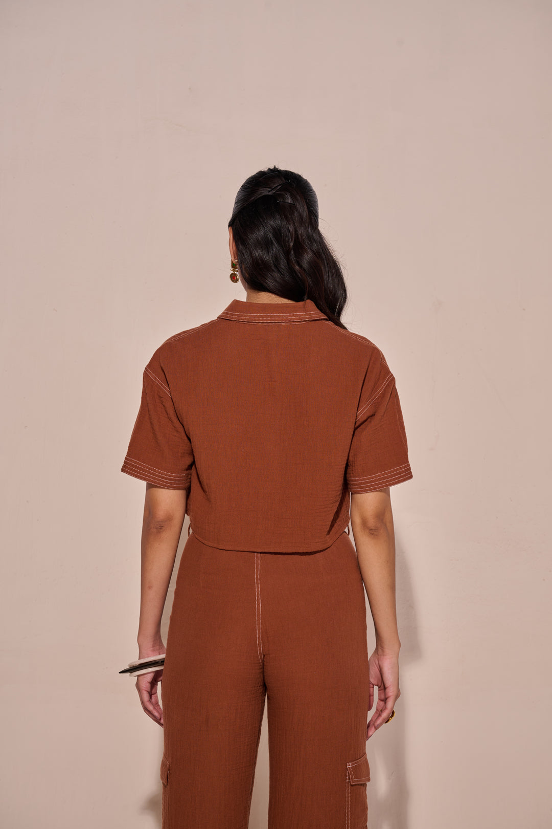 Elle Cropped Shirt