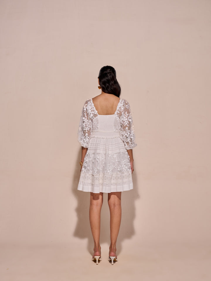 Evelyn 3D Floral Dress