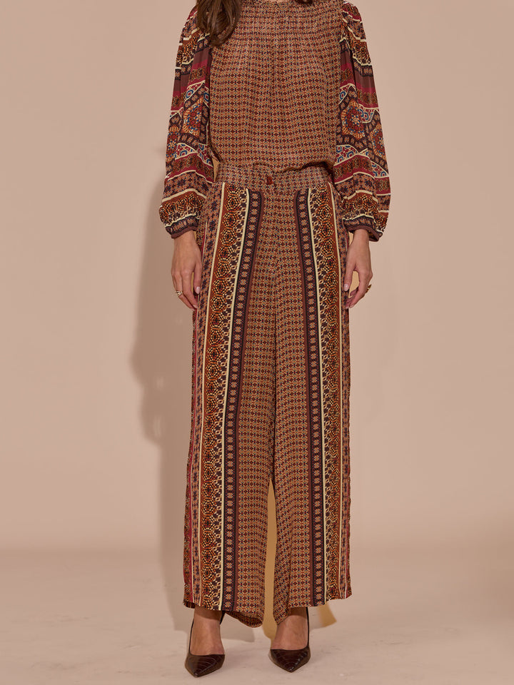 Mishelle Mulberry Printed Pants
