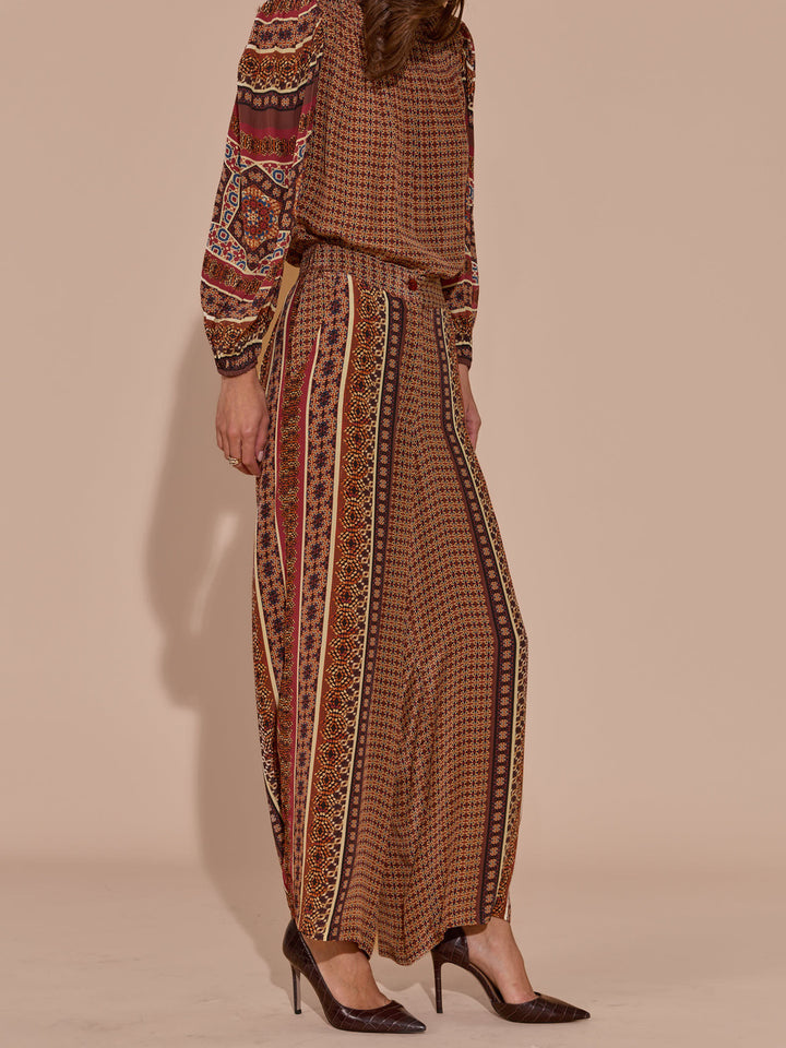 Mishelle Mulberry Printed Pants