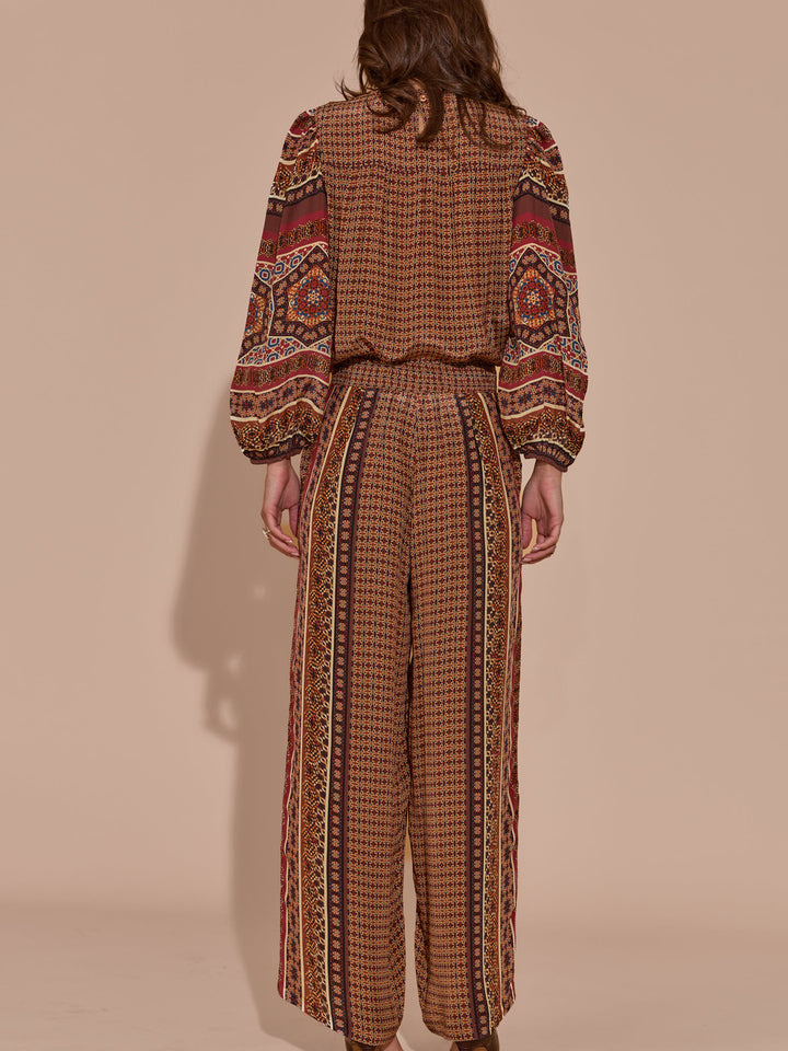 Mishelle Mulberry Printed Pants