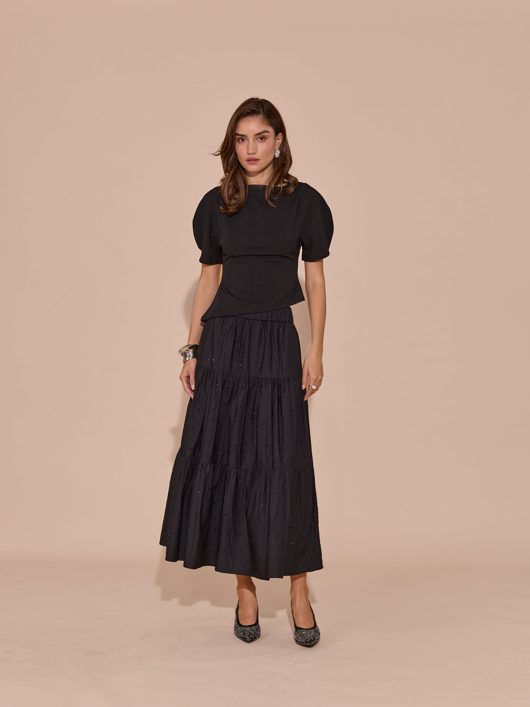 Rachel Embellished Maxi Skirt