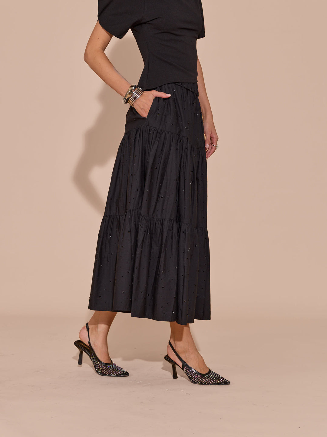Rachel Embellished Maxi Skirt
