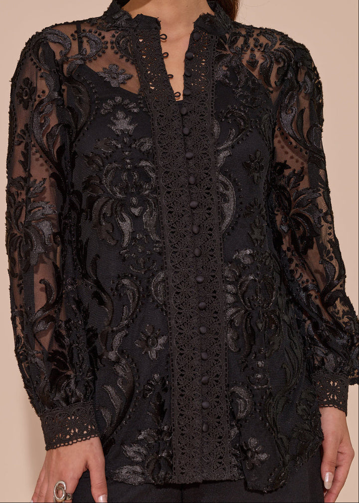 Hannah Jacquard Blouse