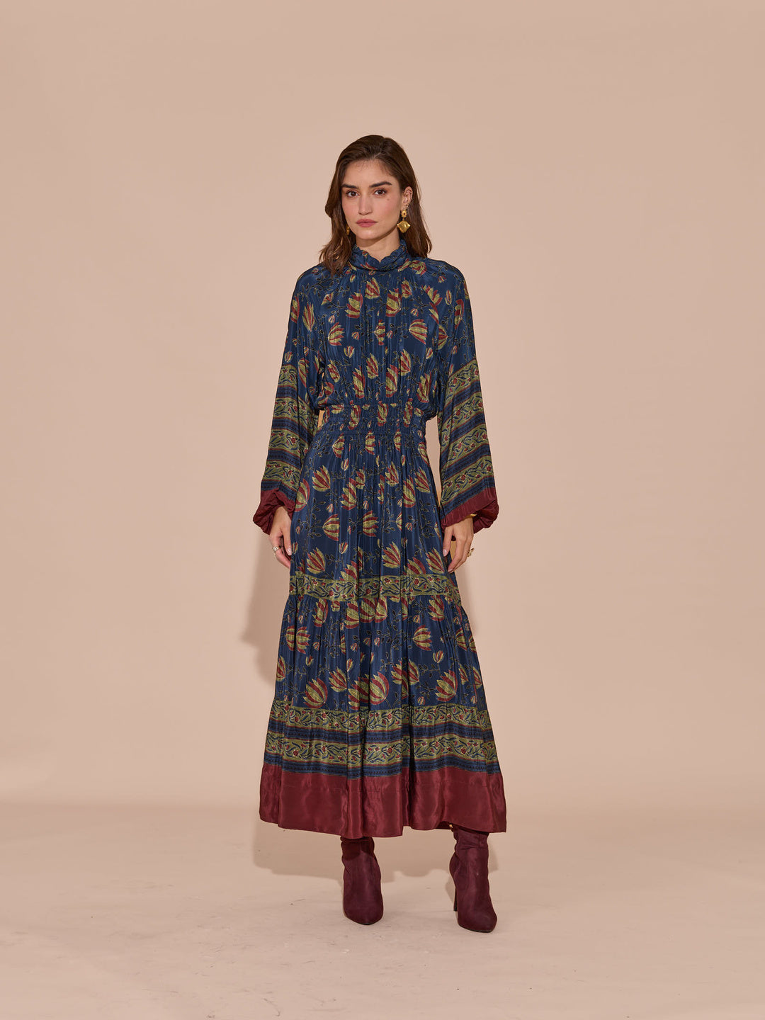 Sonal Ved in our Cynthia Mulberry Dress