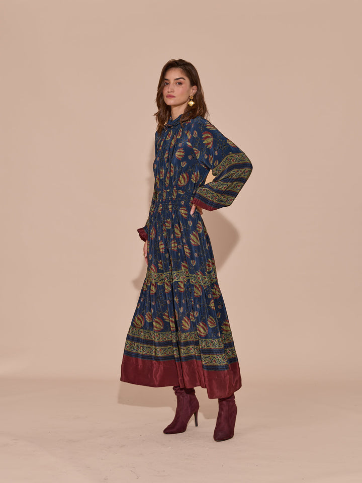 Sonal Ved in our Cynthia Mulberry Dress