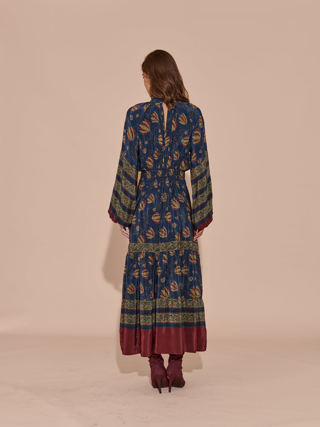 Sonal Ved in our Cynthia Mulberry Dress